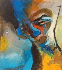 Khalid Khan-Kaay, 7 x 9.5 Inch, Acrylic on Board, Figurative Painting, AC-KHKN-101